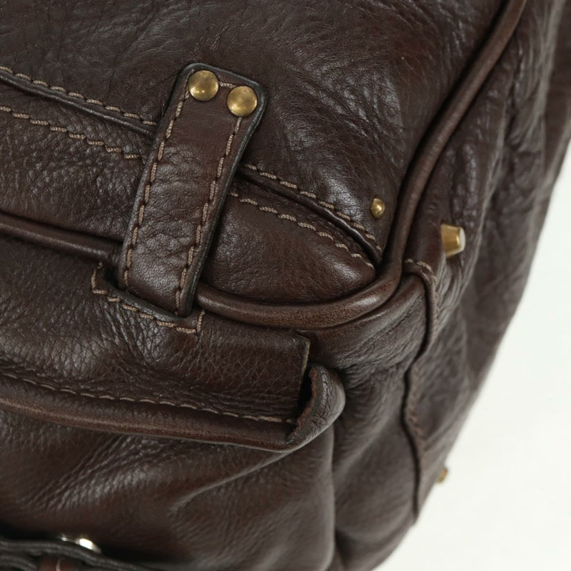 【日本直送】Chloe Paddington 手提包，皮革材質，深棕色/金色/銀色，正品 am10709V-15