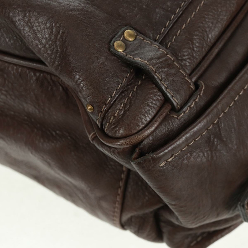 【日本直送】Chloe Paddington 手提包，皮革材質，深棕色/金色/銀色，正品 am10709V-16