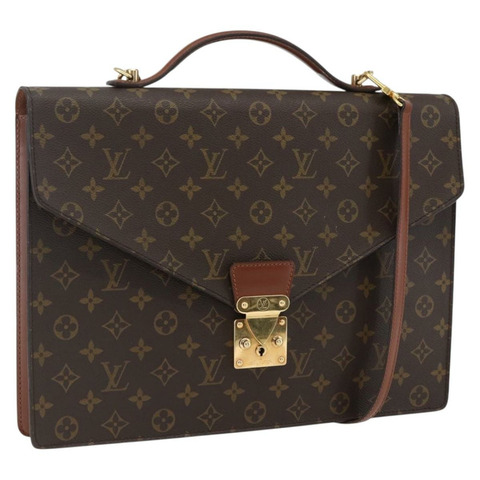 路易威登 Monogram Porte Documents Bandouliere 手袋 M53338 LV Auth ka2282A