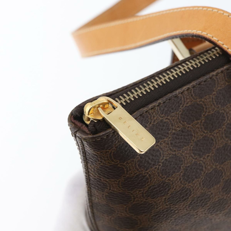【日本直送】CELINE Macadam帆布托特包 PVC皮革 棕色金色 正品 am10783V-9