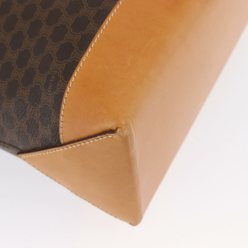 【日本直送】CELINE Macadam帆布托特包 PVC皮革 棕色金色 正品 am10783V-14