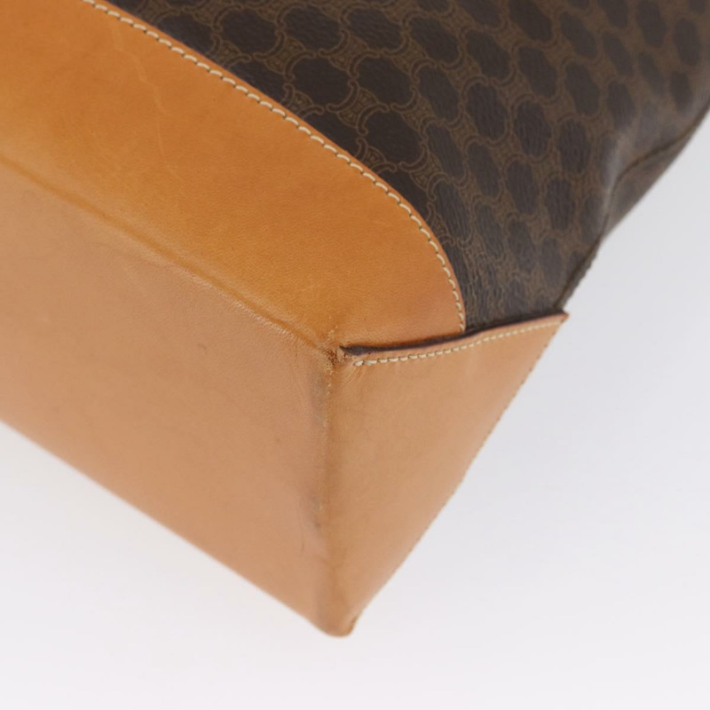 【日本直送】CELINE Macadam帆布托特包 PVC皮革 棕色金色 正品 am10783V-15