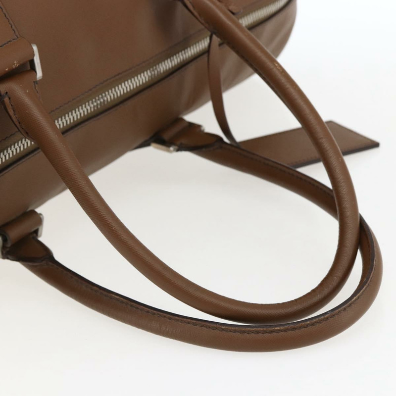 【日本直送】PRADA 波士頓包 Safiano 皮革 棕色 銀色 正品 am10770V-6