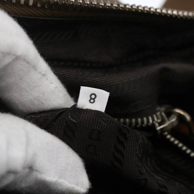 【日本直送】PRADA 波士頓包 Safiano 皮革 棕色 銀色 正品 am10770V-11