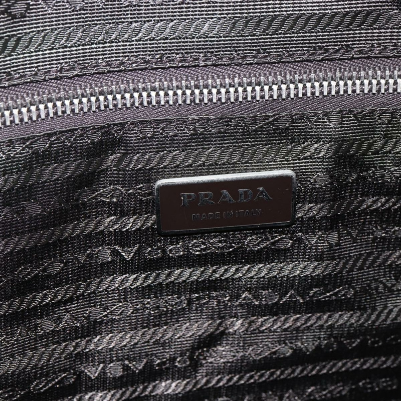 【日本直送】PRADA 波士頓包 Safiano 皮革 棕色 銀色 正品 am10770V-20