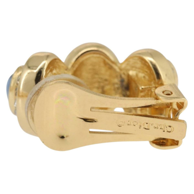 【日本直送】Christian Dior 彩色水鑽項鍊 金屬 2 件組 金色 Auth am10776V-19