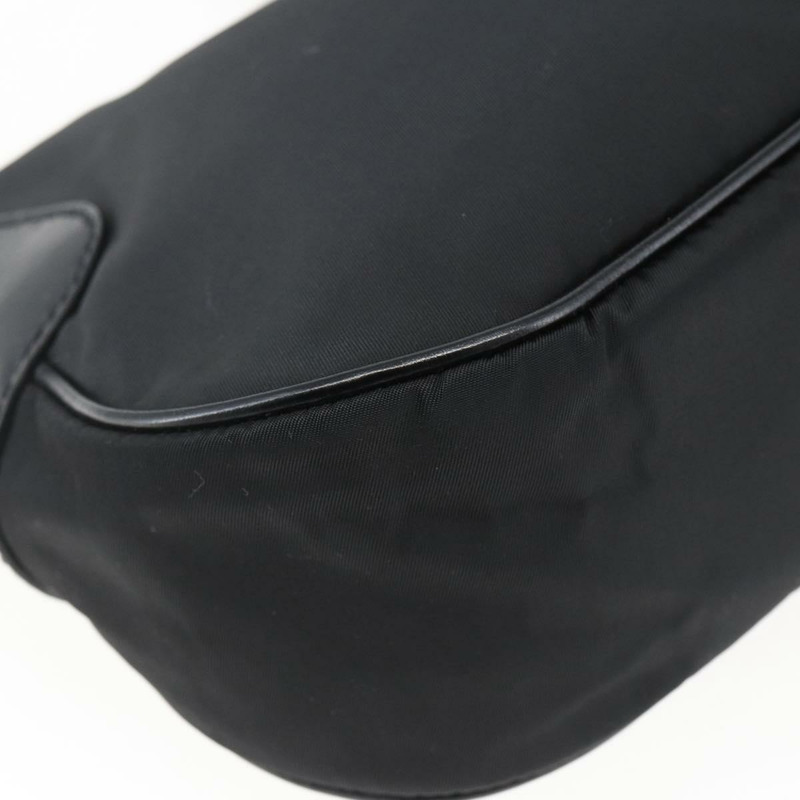 【日本直送】PRADA 尼龍皮革手提包 黑色 銀色 BR3043 正品 am10754SAV-16