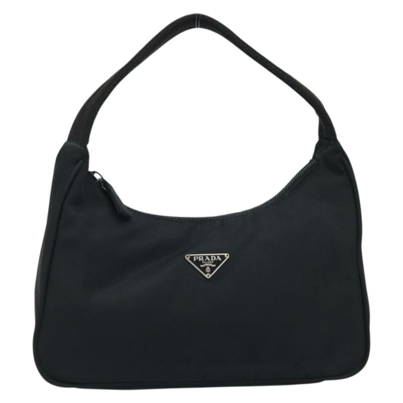【日本直送】PRADA 手提包 尼龍 黑色 銀色 正品 fm5139V-1