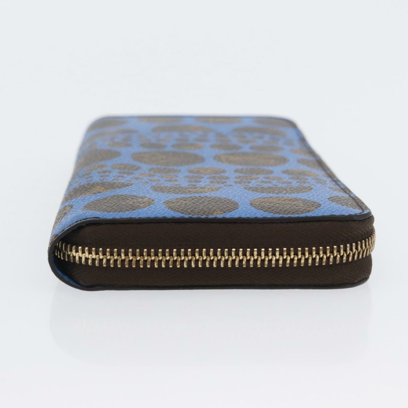 【日本直送】路易威登 Monogram Yayoi Kusama Zippy 錢包 藍色 M60448 LV Auth 168048SAV-2