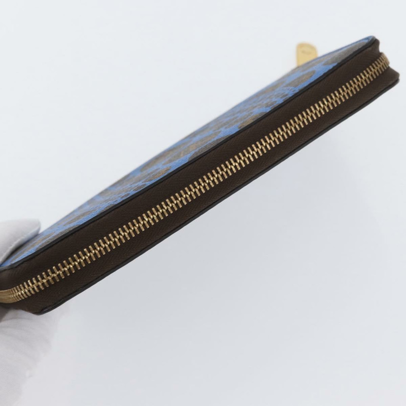 【日本直送】路易威登 Monogram Yayoi Kusama Zippy 錢包 藍色 M60448 LV Auth 168048SAV-4