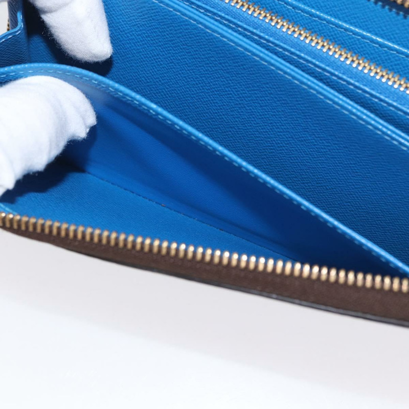 【日本直送】路易威登 Monogram Yayoi Kusama Zippy 錢包 藍色 M60448 LV Auth 168048SAV-21