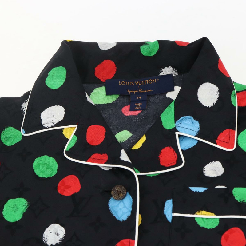 【日本直送】路易威登 Monogram Eclipse LV x YK 絲質睡衣 黑色 LV 正品 168263M-3