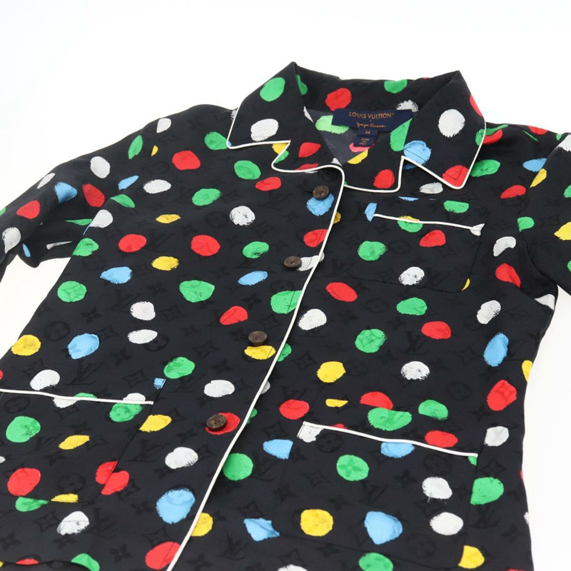 【日本直送】路易威登 Monogram Eclipse LV x YK 絲質睡衣 黑色 LV 正品 168263M-5