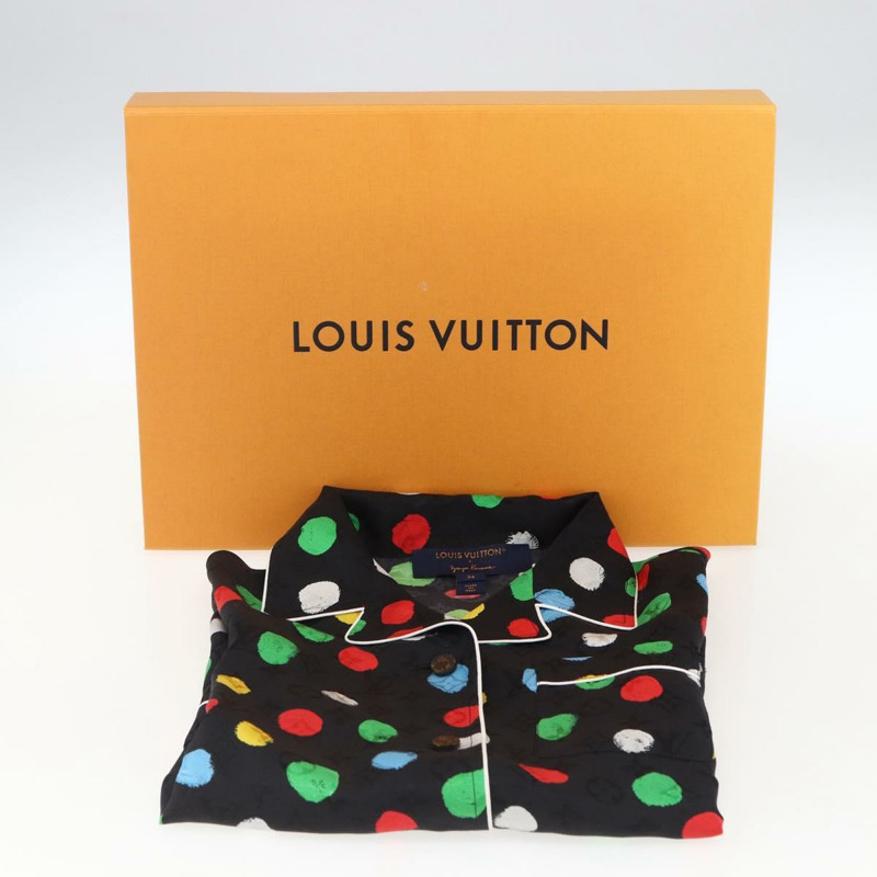 【日本直送】路易威登 Monogram Eclipse LV x YK 絲質睡衣 黑色 LV 正品 168263M-11