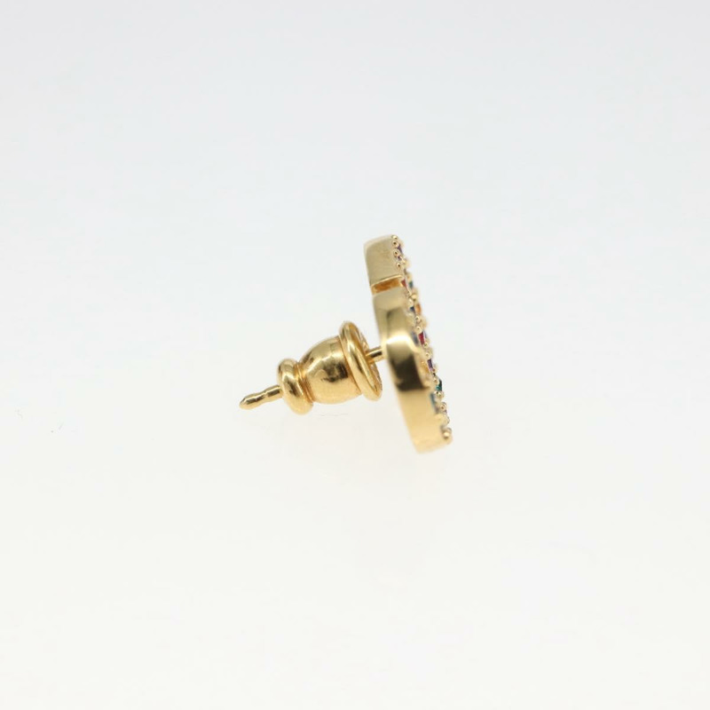 【日本直送】Christian Dior 鑲鑽耳環 金屬金 正品 168258M-3