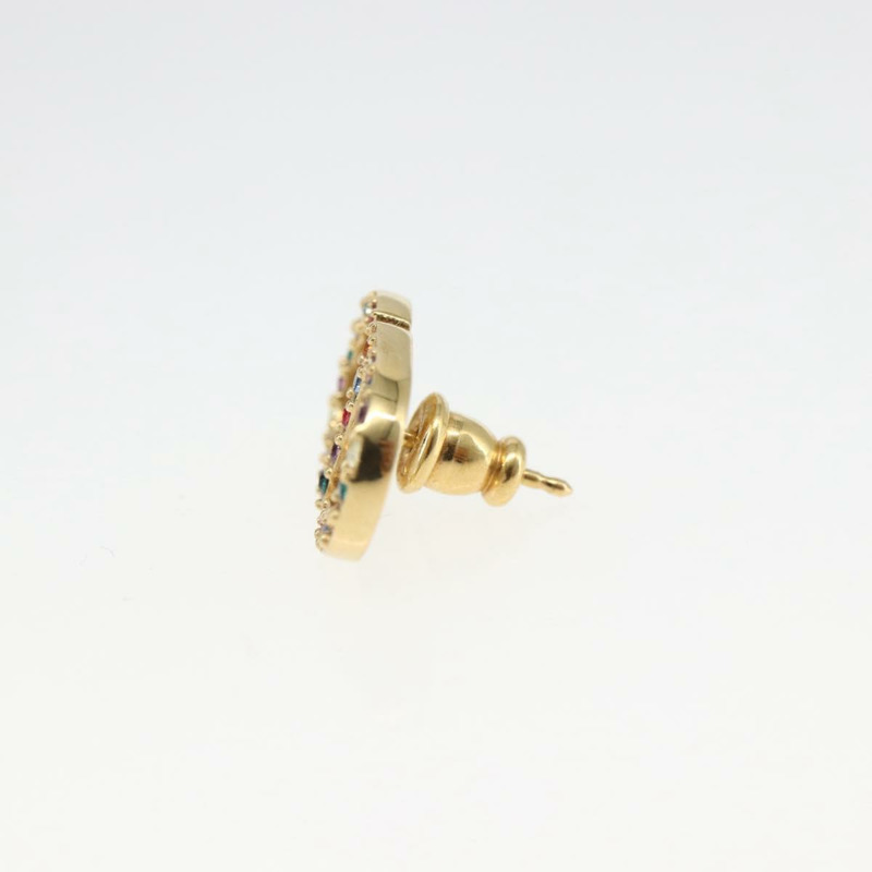 【日本直送】Christian Dior 鑲鑽耳環 金屬金 正品 168258M-4