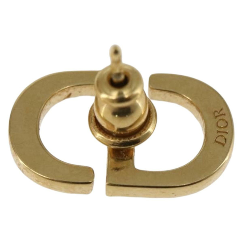 【日本直送】Christian Dior 鑲鑽耳環 金屬金 正品 168258M-7