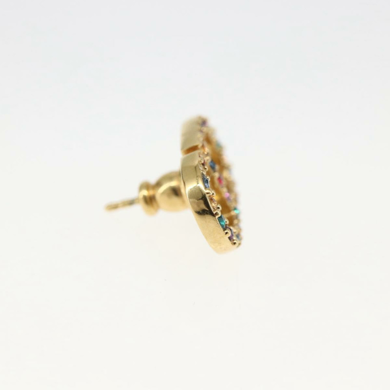 【日本直送】Christian Dior 鑲鑽耳環 金屬金 正品 168258M-8