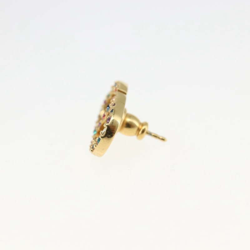 【日本直送】Christian Dior 鑲鑽耳環 金屬金 正品 168258M-9