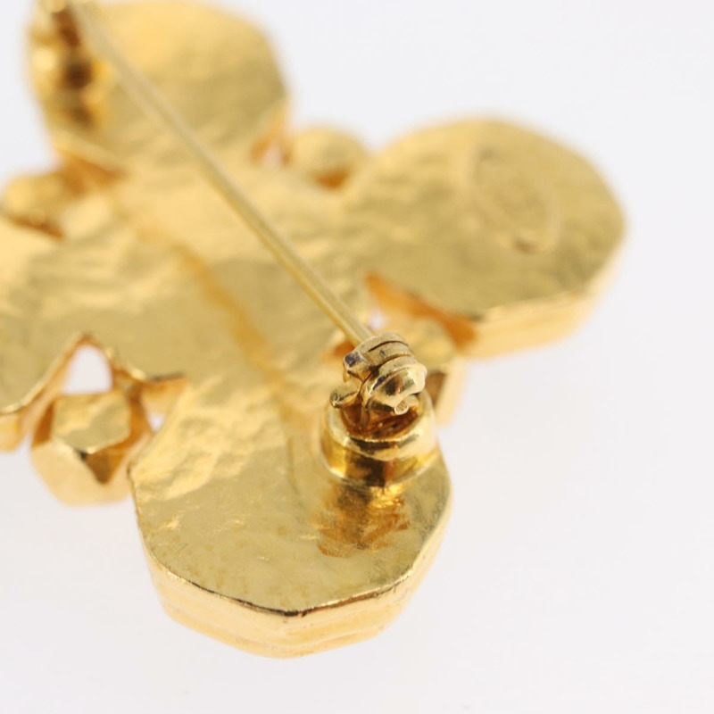 【日本直送】香奈兒 COCO 標誌胸針，金屬金色，CC 標誌，正品編號 168257V-4