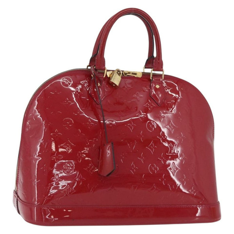 路易威登 Monogram Vernis Alma GM 包 Rose Andian M91772 LV 正品 BA10815