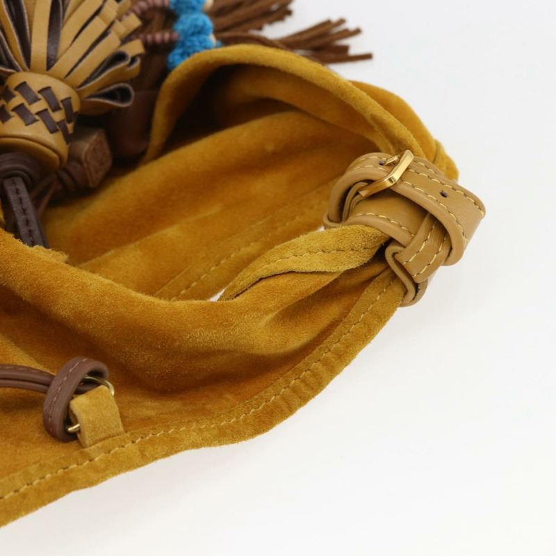 【日本直送】Miu Miu With Tricks 手提包 麂皮 黃色 金色 正品 BA10723SM-6