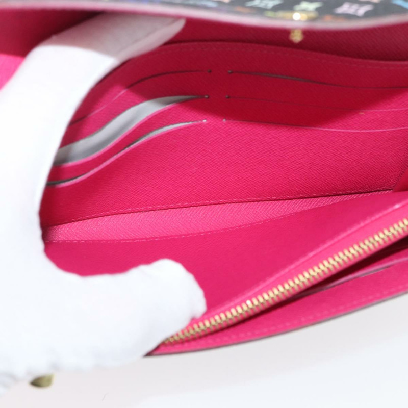 【日本直送】路易威登 (LOUIS VUITTON) 多色 Portefeiulle Sarah 皮夾 黑色 M60668 LV 正品 BA10859V-19