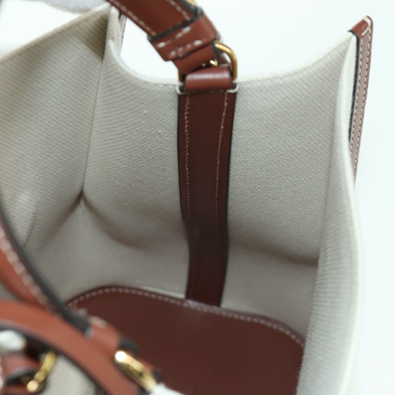 【日本直送】BURBERRY Peggy 水桶包手提包帆布兩用包 白色 黑色 正品 am10836V-22