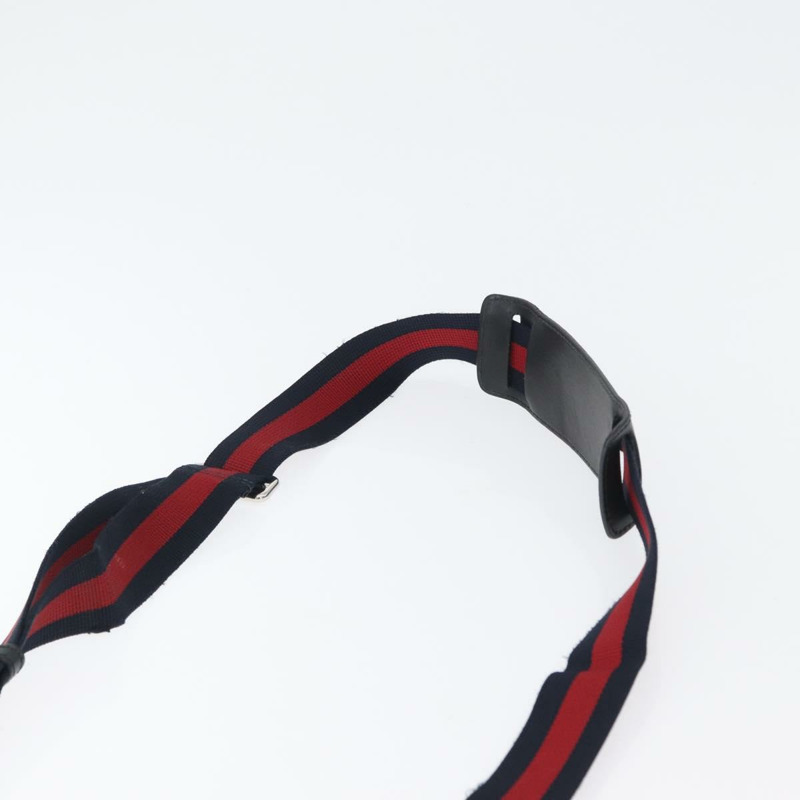 【日本直送】GUCCI GG Supreme Sherry Line 單肩包 PVC 黑色銀色 523599 正品 gh1751-7