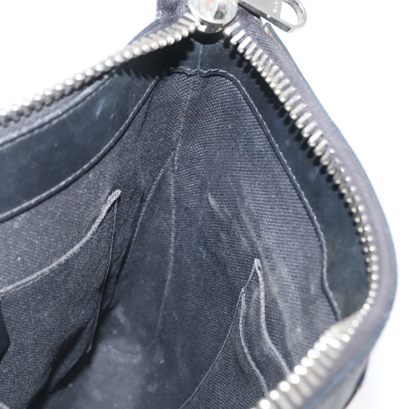 【日本直送】GUCCI GG Supreme Sherry Line 單肩包 PVC 黑色銀色 523599 正品 gh1751-18