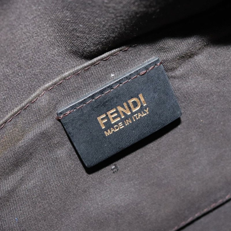 【日本直送】FENDI Zucchino帆布波士頓包 海軍藍 金色 正品 gh1746-16