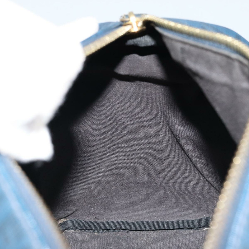【日本直送】FENDI Zucchino帆布波士頓包 海軍藍 金色 正品 gh1746-18
