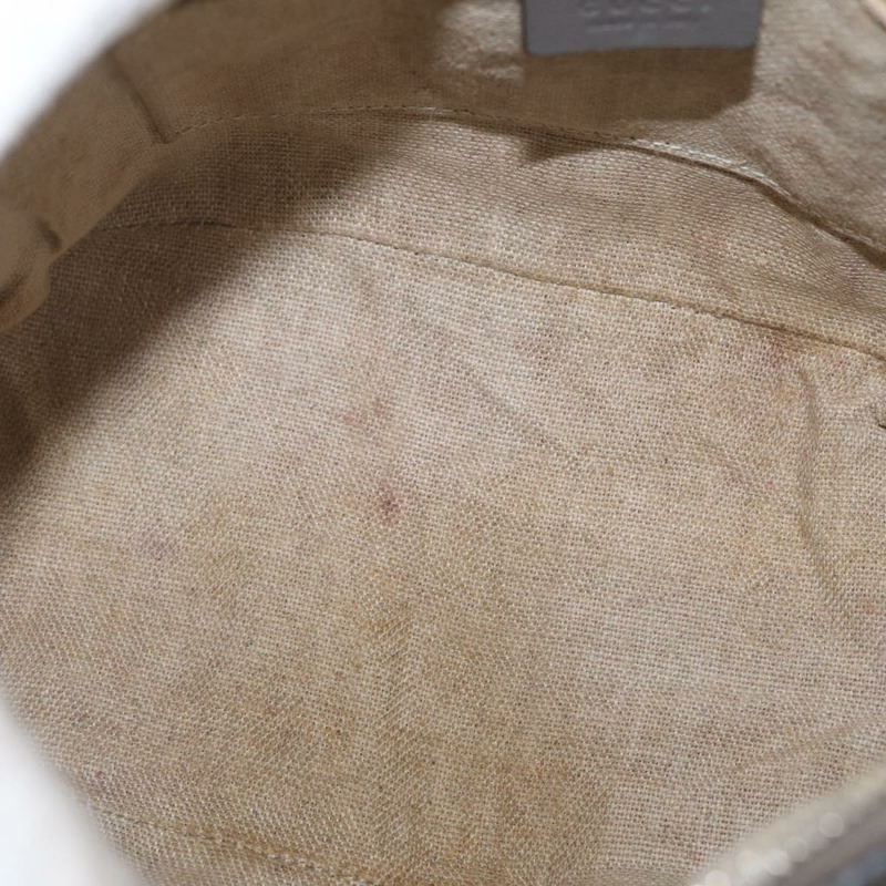 【日本直送】GUCCI Micro GG 帆布 Guccissima 手提包 皮革 2way 灰色金色 449654 Auth mr2015-18