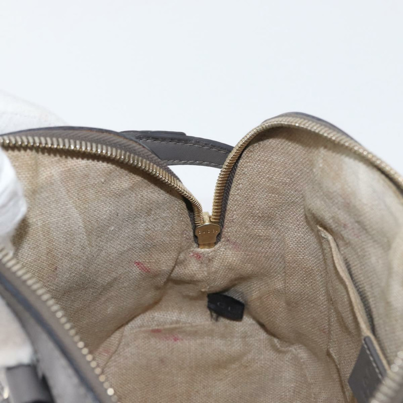 【日本直送】GUCCI Micro GG 帆布 Guccissima 手提包 皮革 2way 灰色金色 449654 Auth mr2015-20