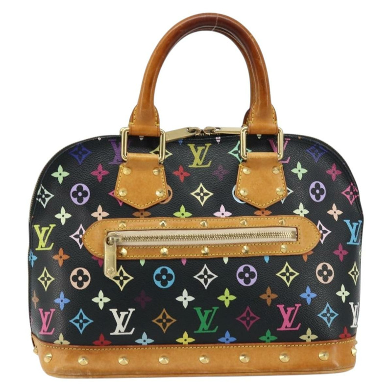 【日本直送】路易威登 Monogram Multicolor Alma 手提包 黑色 M92646 LV 正品 172460A-1