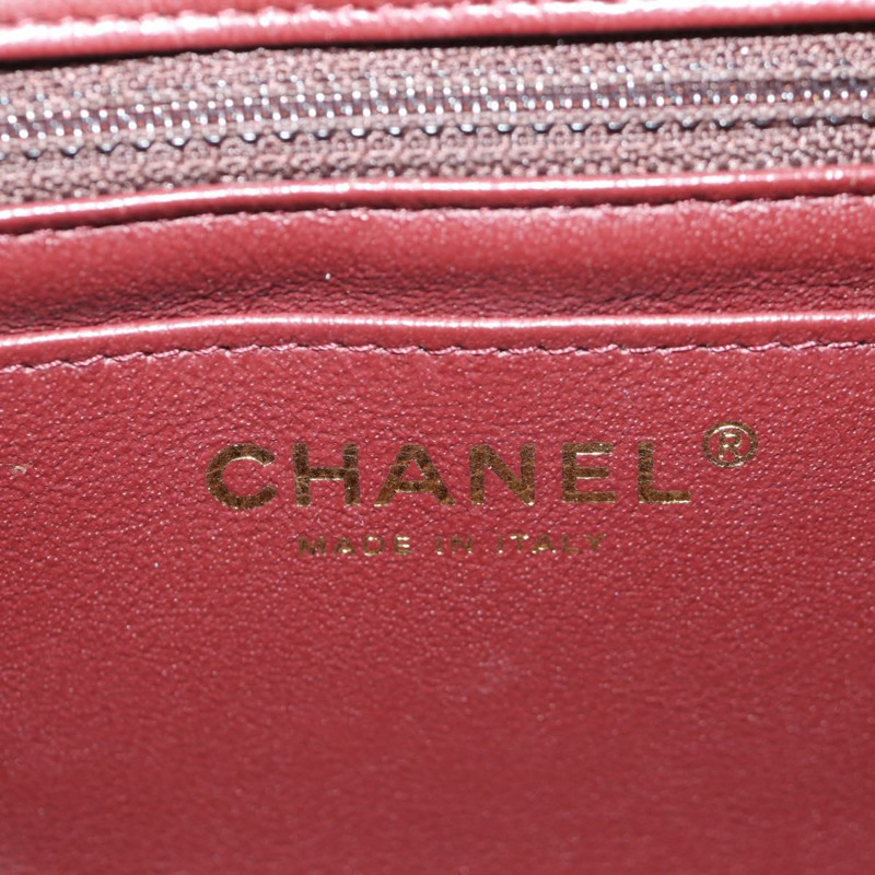 【日本直送】香奈兒 (CHANEL) 迷你絎縫 20 鏈條巴黎漢堡包 棉質海軍藍 CC 正品 172560SAM-19