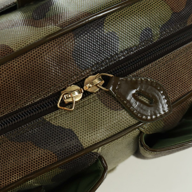 【日本直送】Christian Dior 雙馬鞍迷彩包，皮革材質，綠色金色，正品，貨號 172789SAV-25