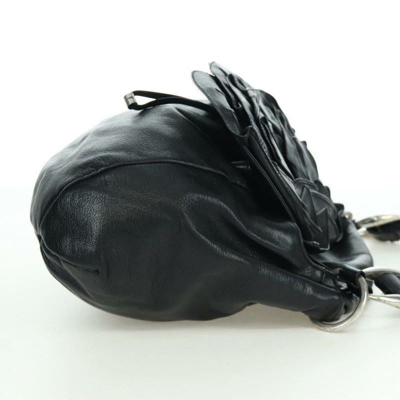【日本直送】SAINT LAURENT 黑色銀色皮革肩背包 正品 172776V-4