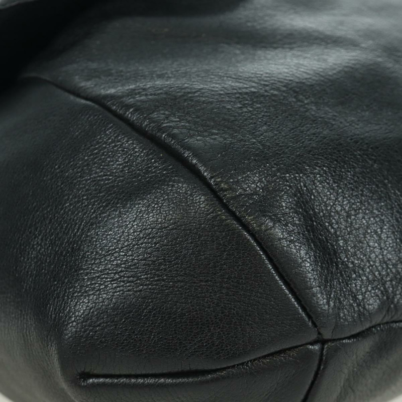 【日本直送】SAINT LAURENT 黑色銀色皮革肩背包 正品 172776V-10