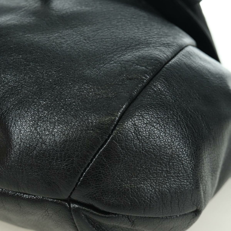 【日本直送】SAINT LAURENT 黑色銀色皮革肩背包 正品 172776V-11