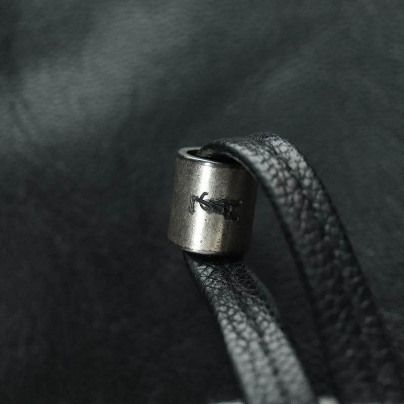 【日本直送】SAINT LAURENT 黑色銀色皮革肩背包 正品 172776V-15