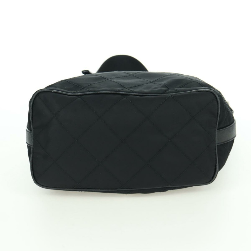 【日本直送】PRADA 絎縫單肩包 尼龍 黑色 銀色 正品 172951V-9