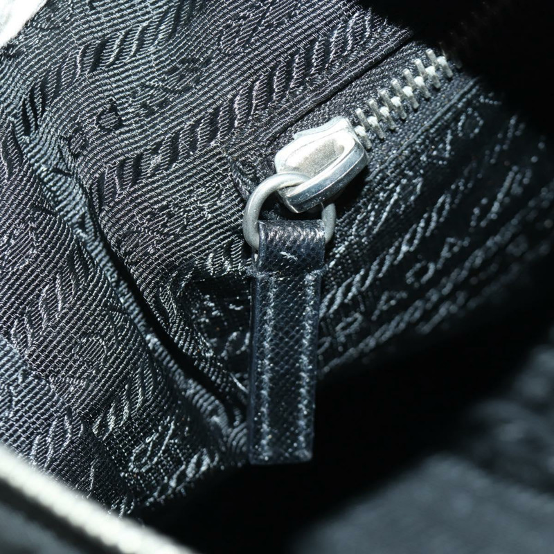 【日本直送】PRADA 絎縫單肩包 尼龍 黑色 銀色 正品 172951V-20