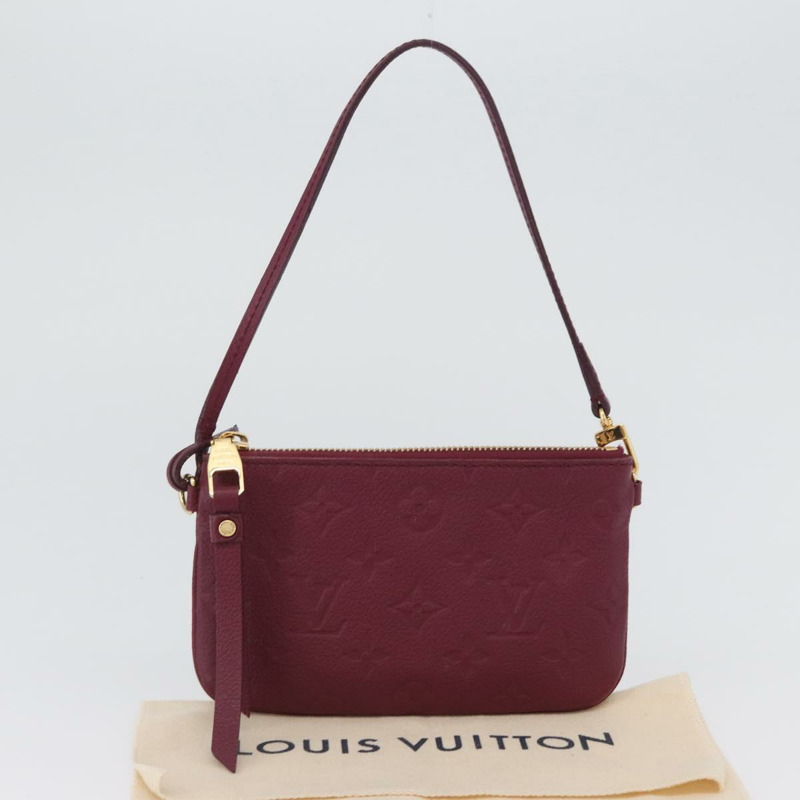 【日本直送】路易威登 Monogram Empreinte Citadine 小號手袋酒紅色 LV 正品 173012V-22