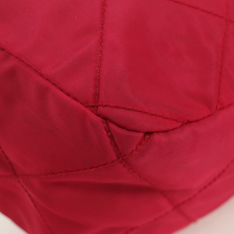 【日本直送】PRADA 尼龍粉紅金色鏈條單肩包 Auth 166995A-9