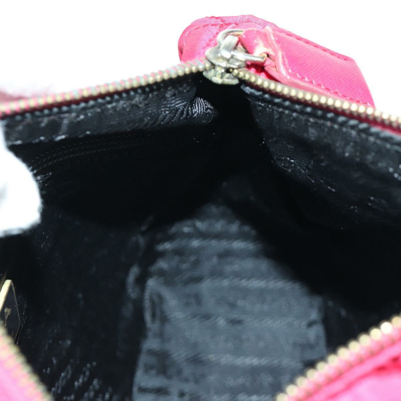 【日本直送】PRADA 尼龍粉紅金色鏈條單肩包 Auth 166995A-19