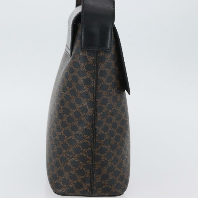 【日本直送】CELINE Macadam帆布肩背包 PVC皮革 黑色 金色 正品 171442V-4