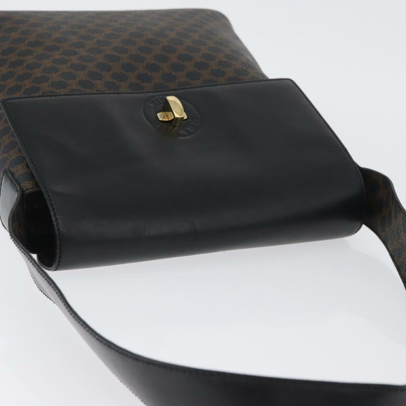 【日本直送】CELINE Macadam帆布肩背包 PVC皮革 黑色 金色 正品 171442V-5
