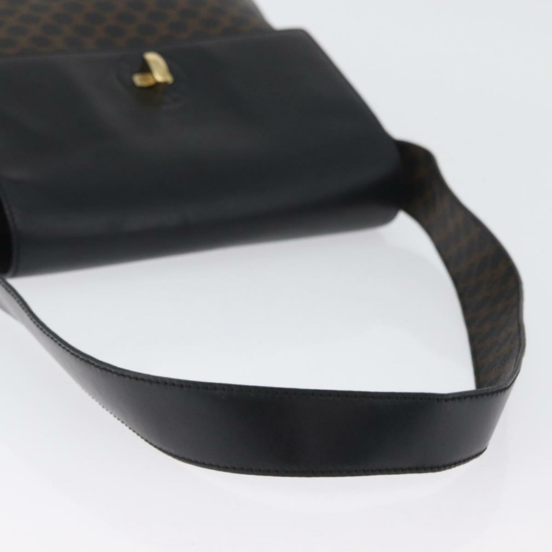 【日本直送】CELINE Macadam帆布肩背包 PVC皮革 黑色 金色 正品 171442V-6