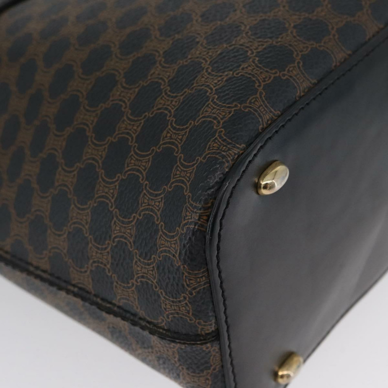 【日本直送】CELINE Macadam帆布肩背包 PVC皮革 黑色 金色 正品 171442V-9